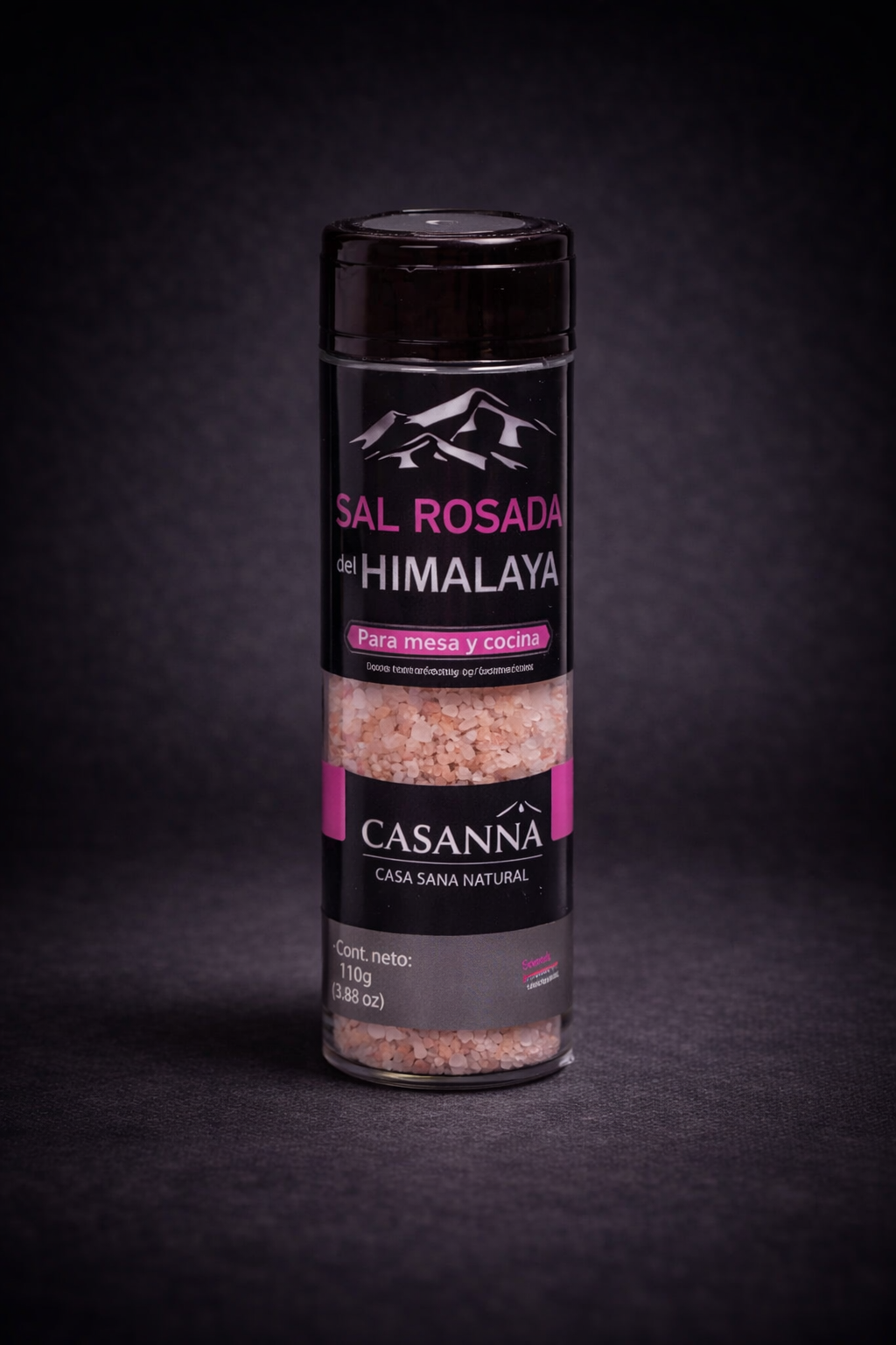 Salero de Sal Rosada del Himalaya 110g – Casanna